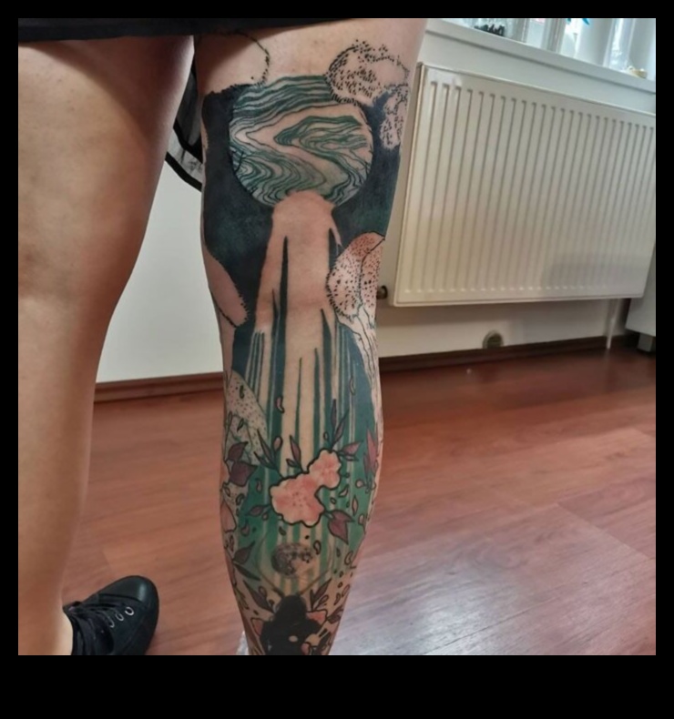 أساطير عند قدميك: اكتشف فن وشم الساق