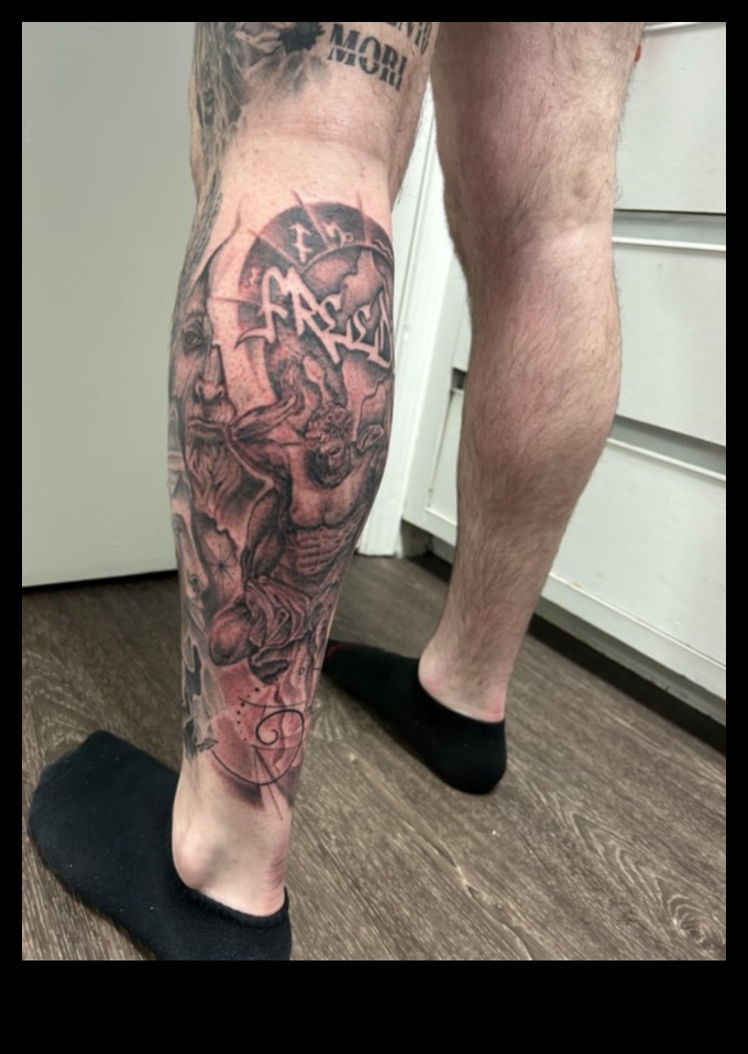 أساطير عند قدميك: اكتشف فن وشم الساق