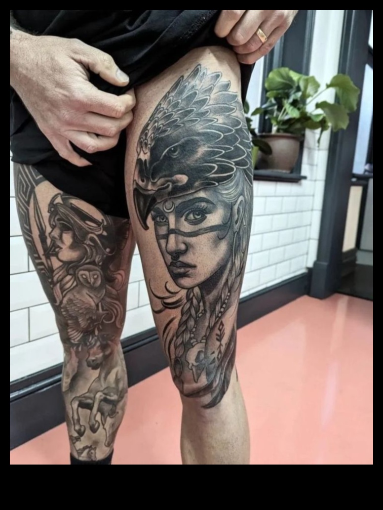 أساطير عند قدميك: اكتشف فن وشم الساق