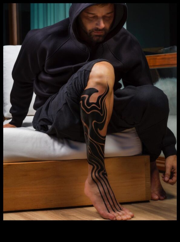 أساطير عند قدميك: اكتشف فن وشم الساق