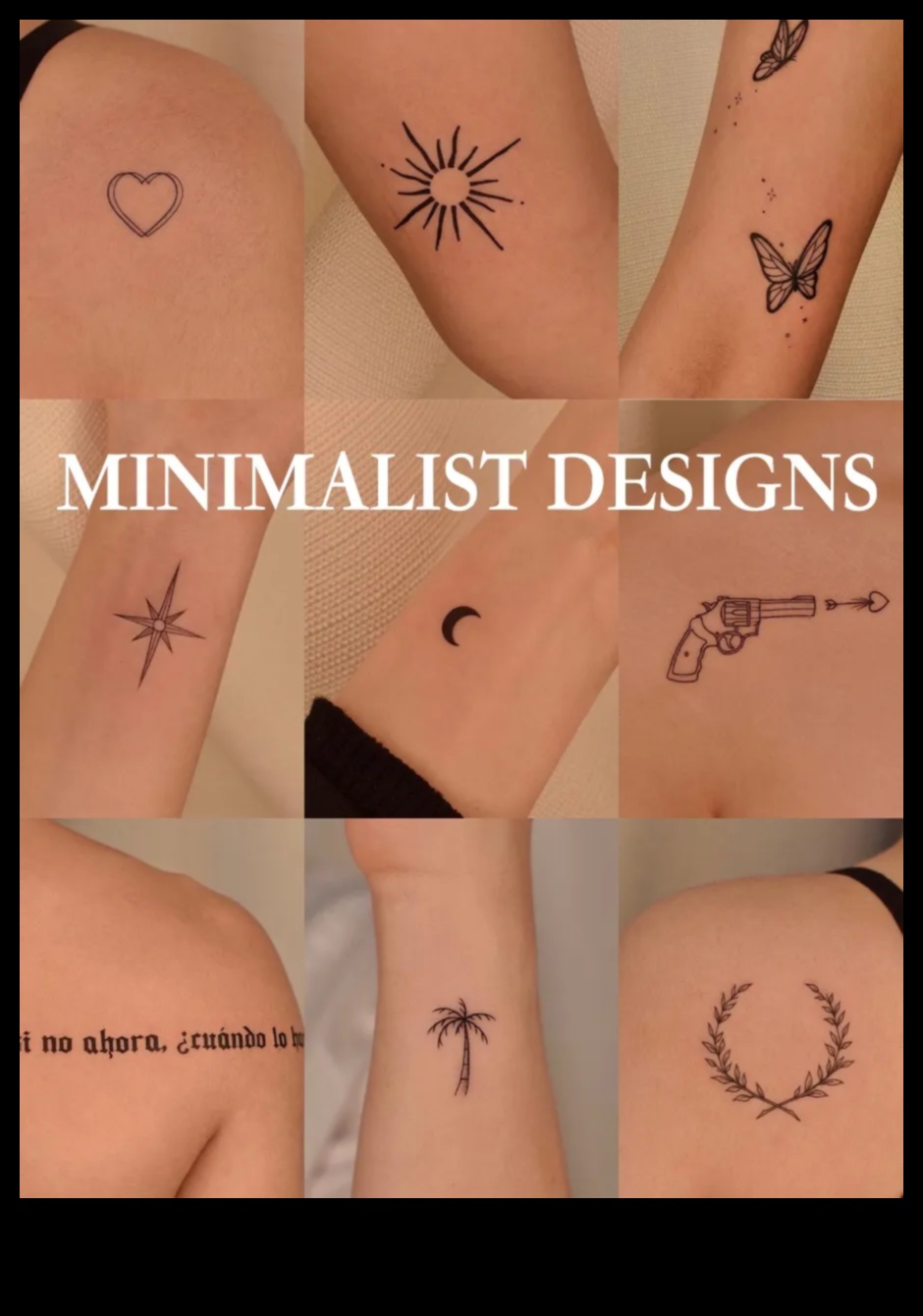 البساطة تتحدث: الكشف عن أناقة الوشم البسيطة